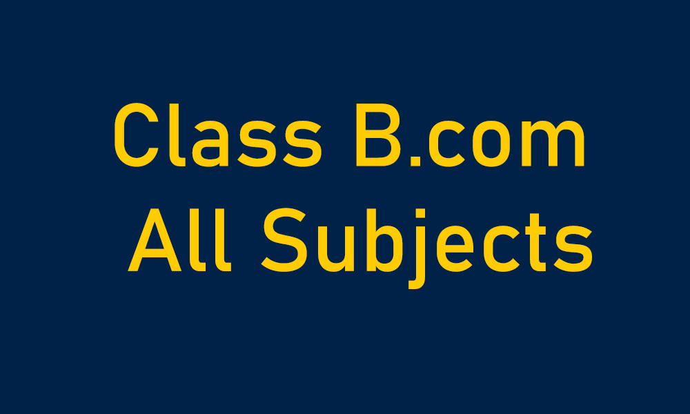 Class B.Com